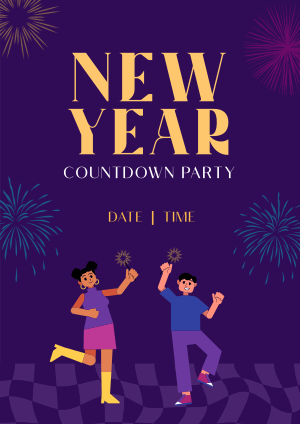 Dance Party Countdown Flyer Image Preview