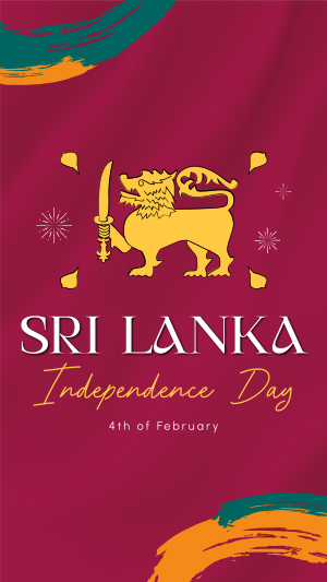 Sri Lanka Independence Instagram story Image Preview