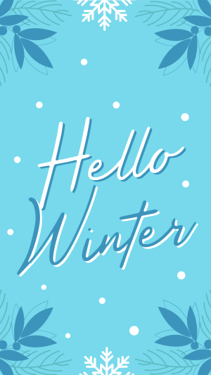 Snowy Winter Greeting Instagram reel Image Preview