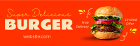 The Burger Delight Twitter header (cover) Image Preview