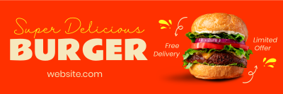 The Burger Delight Twitter header (cover) Image Preview