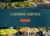 Sophisticated Catering Service Postcard Preview