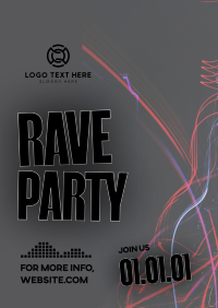 Rave Party Vibes Flyer Image Preview
