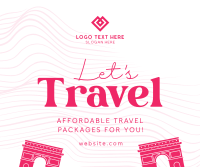 Let's Travel Facebook Post Design