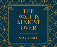 Stay Tuned Art Deco Facebook Post Design