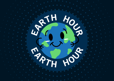 Earth Hour Postcard Image Preview