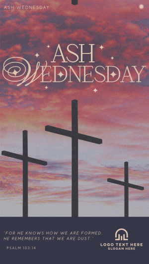 Modern Nostalgia Ash Wednesday Instagram story Image Preview