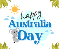 Koala Astralia Celebration Facebook Post Design