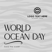 Minimalist Ocean Advocacy Instagram post Image Preview