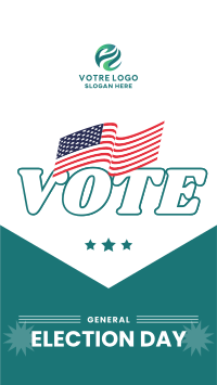 US General Election Instagram Story Design