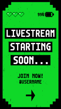 Livestream Start Gaming Instagram story Image Preview