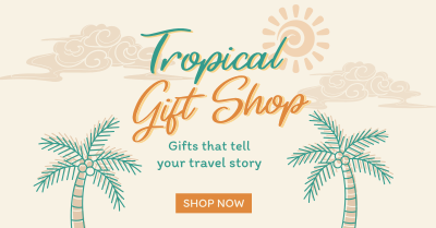 Beach Travel Souvenirs Facebook ad Image Preview