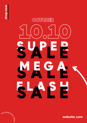 10.10 Flash Sale Poster Image Preview