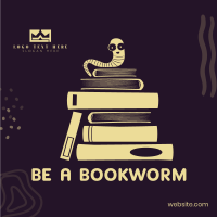 Be a Bookworm Instagram Post Design