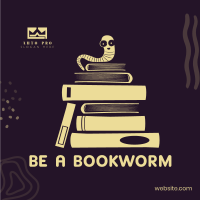 Be a Bookworm Instagram Post Image Preview