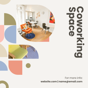 Coworking Space Shapes Instagram post Image Preview