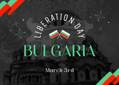 Bulgaria Liberation Day Postcard Image Preview