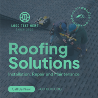 Roofing Solutions Instagram Post Design
