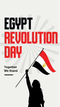 Egypt Revolution Day Facebook Story Image Preview