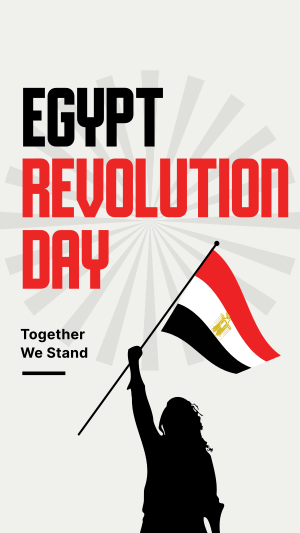 Egypt Revolution Day Facebook story Image Preview