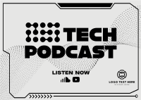 Technology Podcast Circles Postcard Preview