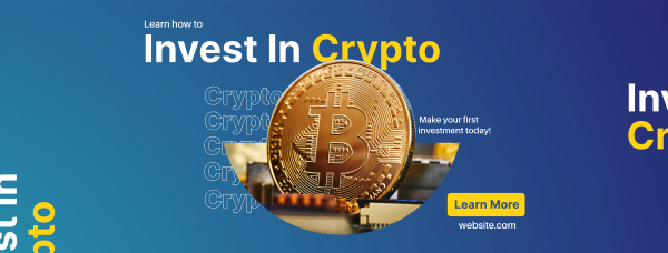 Crypto Investment Facebook Cover Design Image Preview