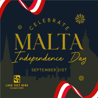 Celebrate Malta Freedom Instagram Post Design