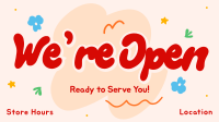 We're Open Doodles Animation Preview