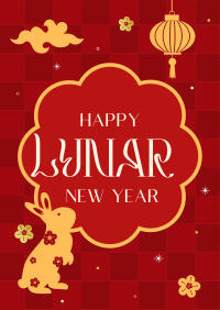 Lunar New Year Rabbit Flyer Image Preview