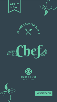 We are Hiring Chef Facebook story Image Preview