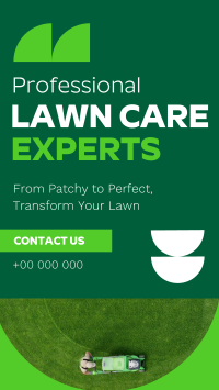 Expert Lawn Care Professional TikTok Video Image Preview