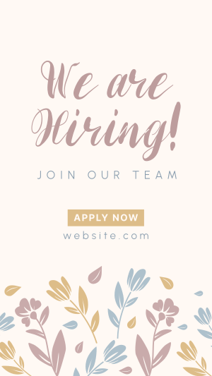 Floral Hiring Instagram story Image Preview