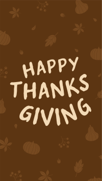 Happy Thanksgiving Facebook story Image Preview