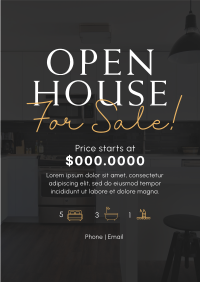 Open Grey House Flyer Image Preview