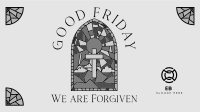 Good Friday Stained Glass Facebook event cover Image Preview