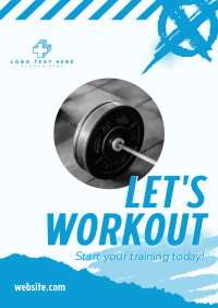 Start Gym Training Poster Design