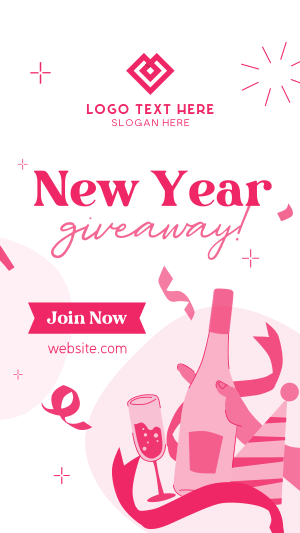 New Year Giveaway Instagram Reel Image Preview