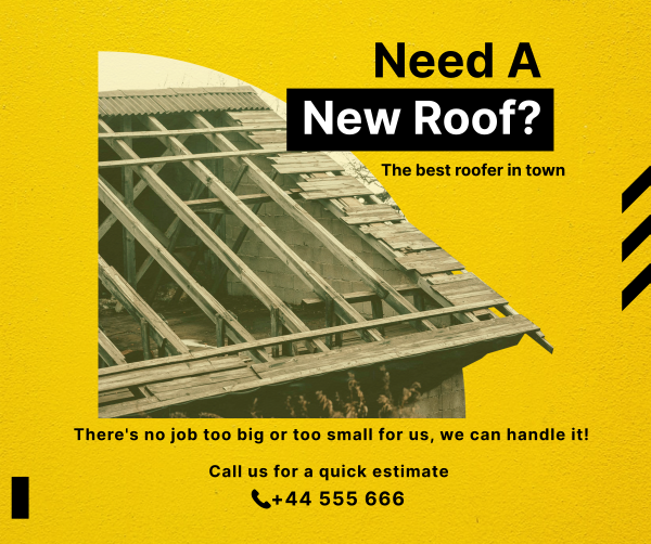 New Roof Facebook Post Design Image Preview
