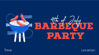 Come at Our 4th of July BBQ Party  Facebook Event Cover Design