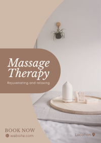 Rejuvenating Massage Poster Design