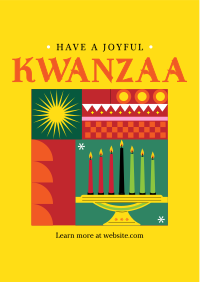 Geometric Kwanzaa Flyer Design