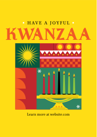 Geometric Kwanzaa Flyer Image Preview