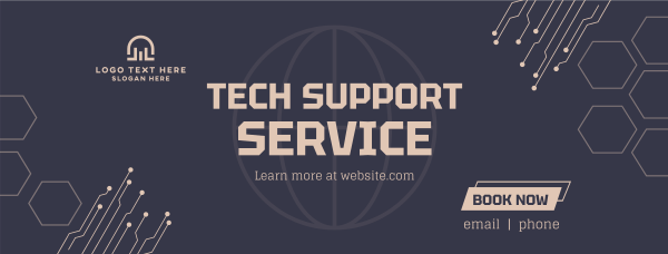 Tech Support Facebook Cover Design Image Preview