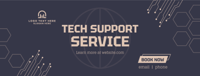 Tech Support Facebook cover Image Preview