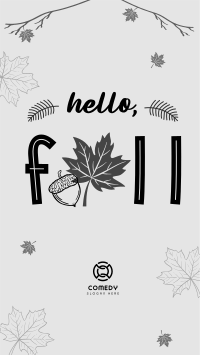 Hello Fall Greeting Instagram reel Image Preview
