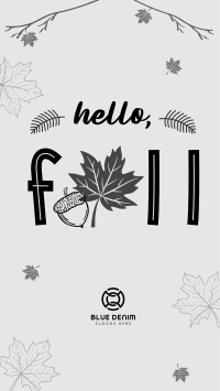 Hello Fall Greeting Instagram Reel Image Preview