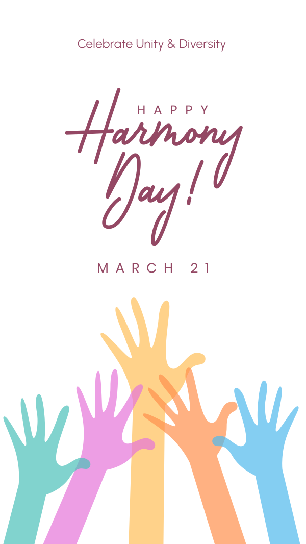 Harmony Day Hands Instagram Story Design Image Preview