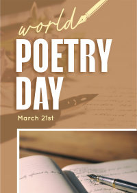 Reading Poetry Flyer Design