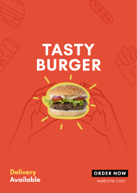 Burger Home Delivery Poster Design
