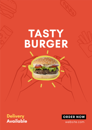 Burger Home Delivery Poster Image Preview